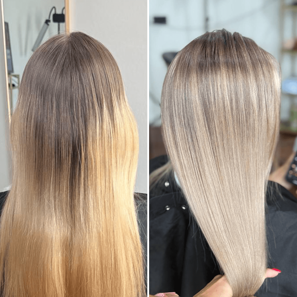 Blond hair colouring