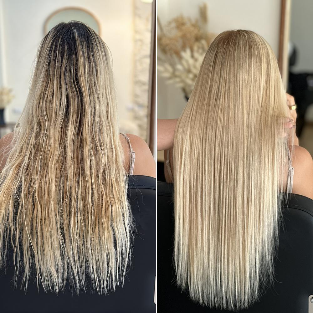 Blond hair colouring