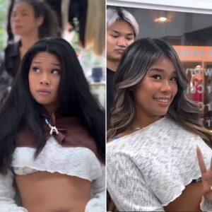 Hair cut in koh samui before and after